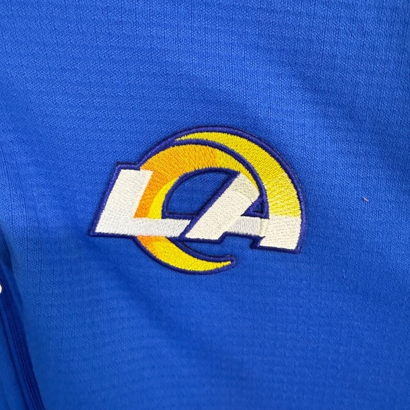 Nike Dri-Fit NFL LA Rams Mens 1/4 Zip Pullover Medium NFL Football Athleisure - Picture 3 of 6